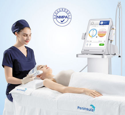 품질  Upgrade HIFU with 5 Handpiece non pain to lift face skin from dermis to SMAS 공장